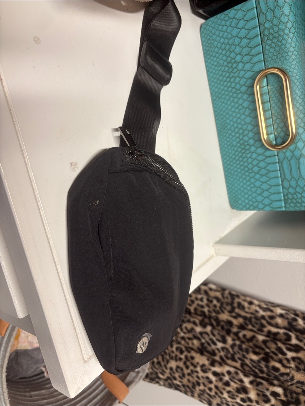 Black Crossbody Belt Bag - Unbranded